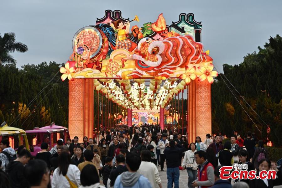 Lanterns illuminate Greater Bay area ahead of Spring Festival