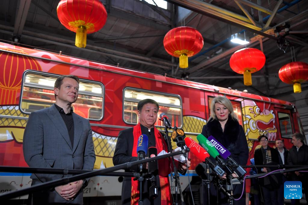 Russia launches themed train to mark Chinese New Year