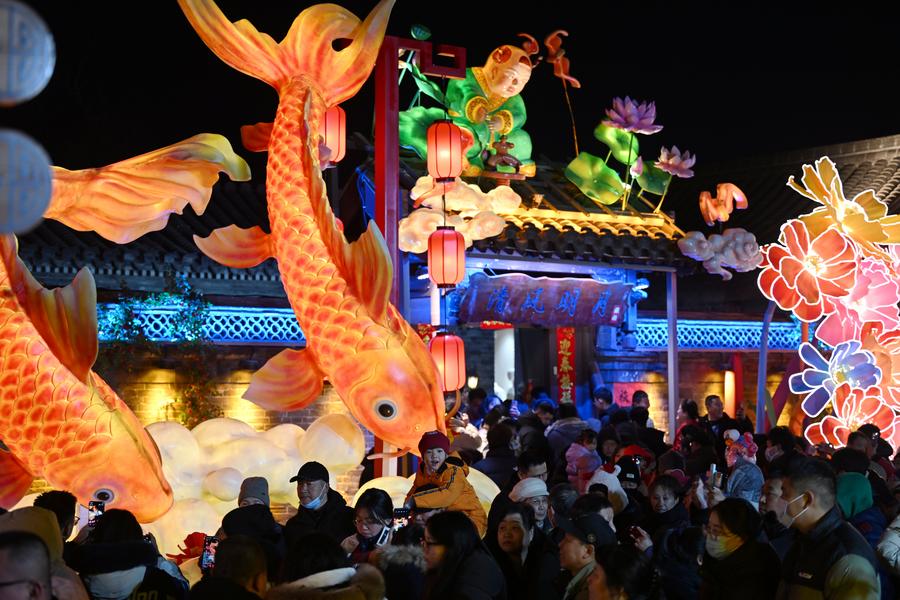 Tianjin's Yangliuqing enchants tourists with Spring Festival atmosphere